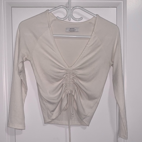 White Bershka Crop Top - Picture 2 of 4